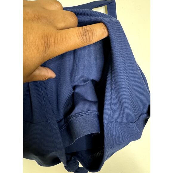 *2 Pack * NWT Joy Lab Blue Women's Workout Crop Top with support bra Size M - Picture 5 of 8